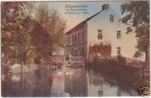 18545 Ak Pinkowitzmühle bei Gauernitz a. Elbe um 1920