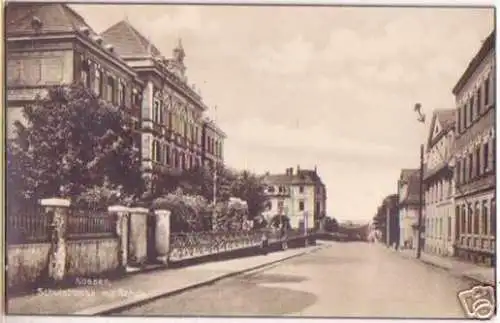 17779 Ak Nossen Schulstrasse mit Schule 1927