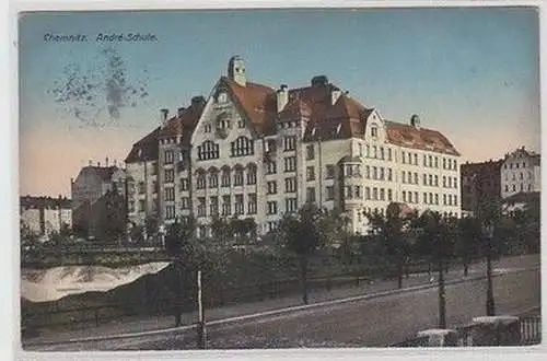 18930 Ak Chemnitz André Schule 1915