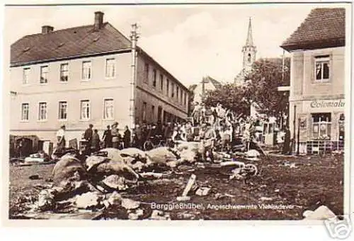 15907 Foto Ak Berggießhübel Unwetterkatastrophe 1927