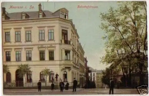 13844 Ak Meerane in Sachsen Bahnhofstraße 1943