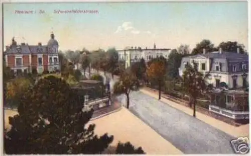 13808 Ak Meerane in Sa. Schwanefelderstrasse um 1910