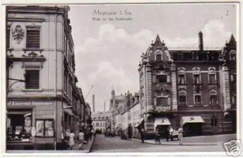 14520 Ak Meerane Blick in die Poststraße 1937