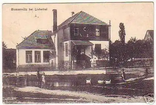 08433 Ak Bonnewitz bei Liebethal Cafe & Hotel 1926