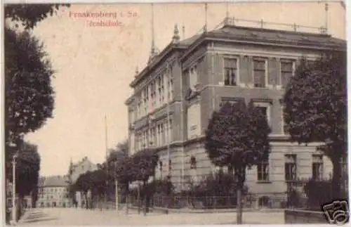 10073 Frankenberg in Sachsen Realschule um 1920