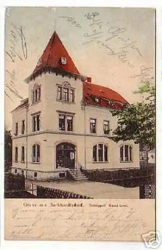 06698 Ak Gruß aus Burkhardtsdorf Konditorei 1908