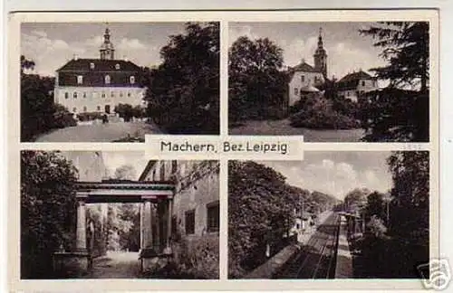 06939 Mehrbild Ak Machern Bez. Leipzig um 1940