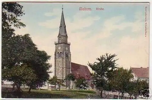 07299 Ak Mohorn in Sachsen Kirche um 1910