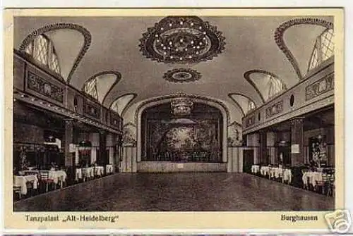 07065 Ak Burghausen Tanzpalast "Alt Heidelberg" 1937