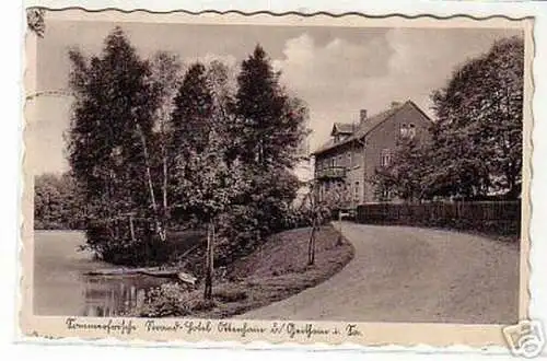 05652 Ak Strand Hotel Ottenhain bei Geithain 1938