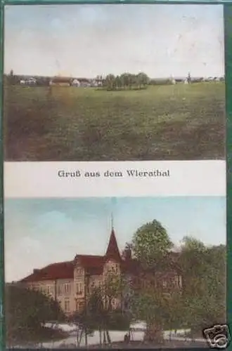 schöne AK Gruss aus dem Wierathal Gasthof 1928