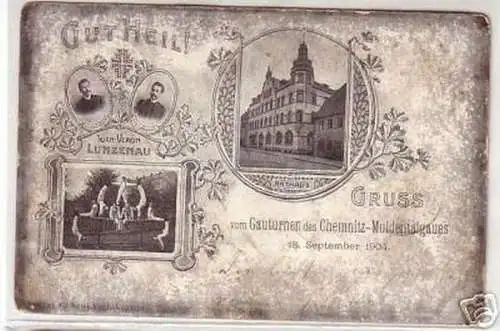 00150 Ak Gruß vom Gauturnen Chemnitz Muldentalgau 1904