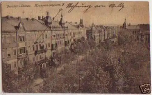 02521 Ak Dresden Löbtau Kronprinzenplatz 1925