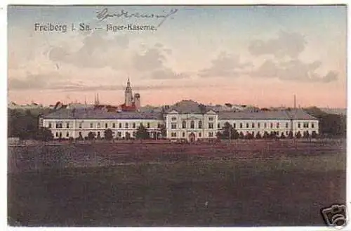 04713 Ak Freiberg in Sa. Jäger Kaserne 1909