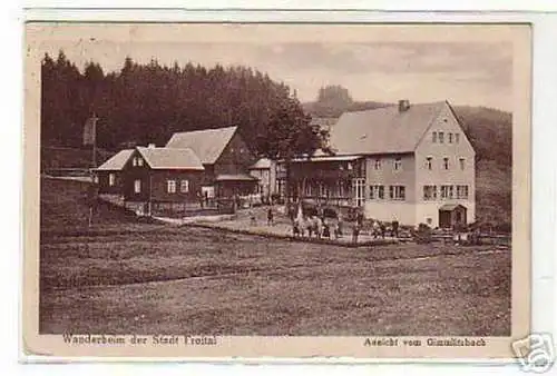 Schöne Ak Wanderheim der Stadt Freital Gimmlitzbach1926