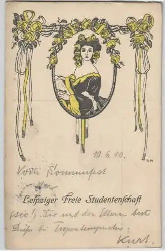 92260 Studentika Ak Leipziger freie Studentenschaft 1910