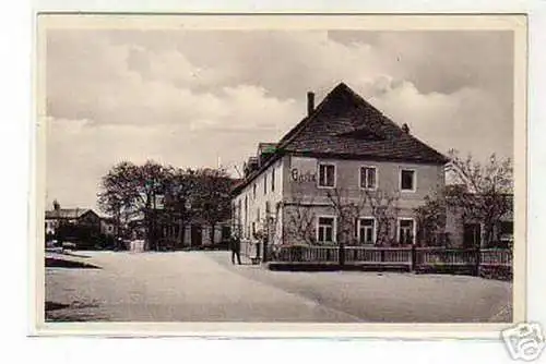 schöne Ak Gasthof Bärnsdorf bei Moritzburg 1941