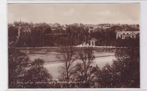 87553 Ak Grimma Blick auf die Gattersburg & Amtshauptmannschaft um 1930