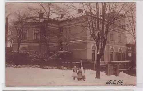 87943 Foto Ak Auerbach im Vogtland Wohnhaus um 1914