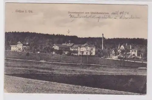 85761 AK Grüna i. Sa. - Gesamtansicht vom Wald-Sanatorium um 1930