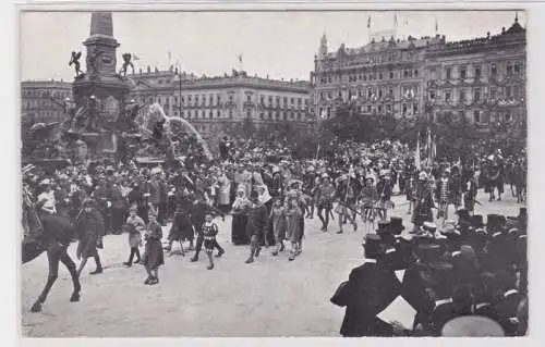 83551 Ak Historischer Festzug zur Universitäts Jubelfeier in Leipzig 1909, Nr.17