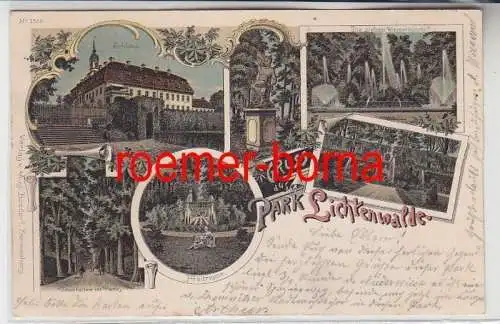 83857 Ak Lithografie Gruss aus Park Lichtenwalde 1901