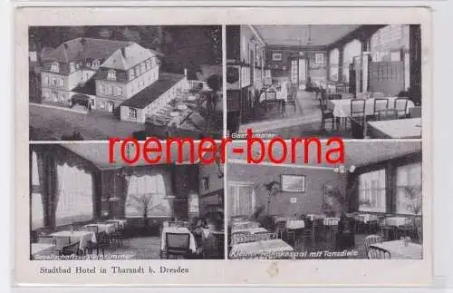 81363 Mehrbild Ak Stadtbad Hotel in Tharandt bei Dresden 1948