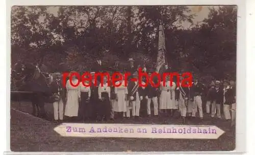 78679 Foto Ak Zum Andenken an Reinholdshain Turnverein um 1920