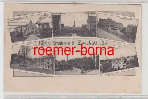 73932 Mehrbild Ak Königl. Krankenstift Zwickau i. Sa. 1917