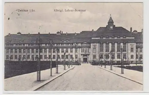 71362 Feldpost Ak Zwickau königliches Lehrer Seminar 1915