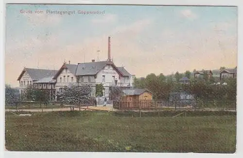 70860 Ak Gruss vom Plantagengut Göppersdorf 1906