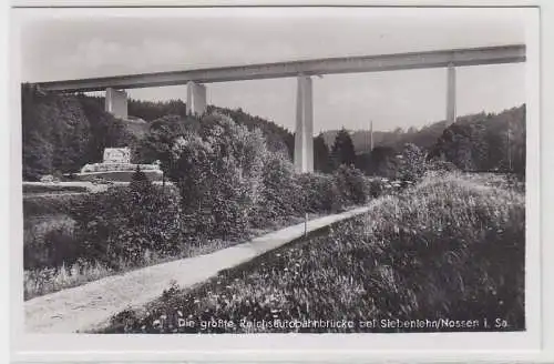 67937 Ak die größte Reichsautobahnbrücke bei Siebenlehn / Nossen in Sachsen