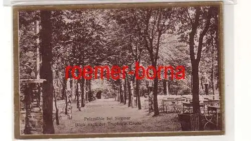67850 Ak Pelzmühle bei Siegmar Blick nach der Tropfstein Grotte 1926