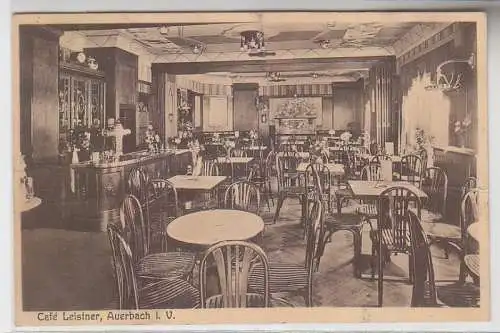 68027 Ak Auerbach im Vogtland Café Leistner 1926