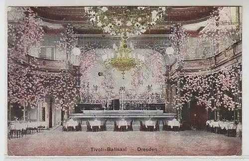 59880 Ak Dresden Etablissement Tivoli Ballsaal 1910