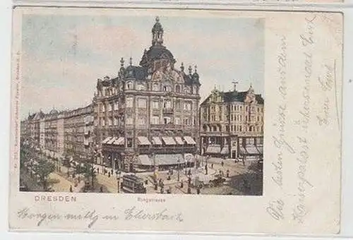 60070 Ak Dresden Ringstrasse mit Verkehr 1903