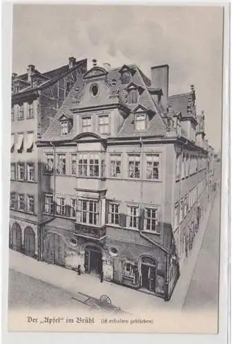 56042 Ak Aus Leipzigs alten Tagen der 'Apfel' im Brühl um 1907