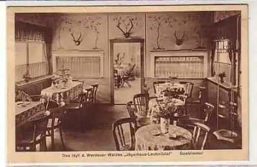 39392 Ak Jägerhaus Leubnitztal Waldcafé Restaurant 1935