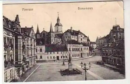 39236 Ak Meerane Bismarckplatz 1914