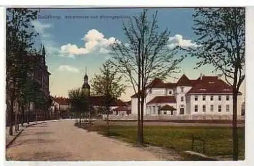 39436 Ak Radeburg Schulstraße und Bildungsschule 1911