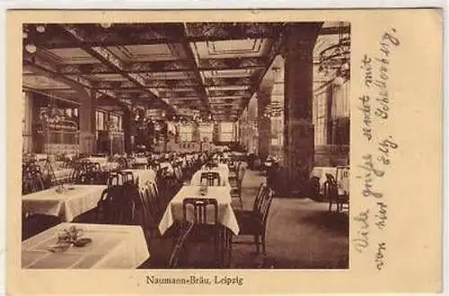 32/86 Ak Leipzig Gasthaus Naumann Bräu 1928