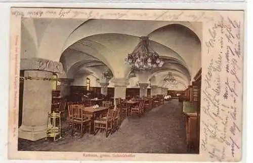 32/106 Ak Leipzig Rathaus grosser Schankkeller 1907