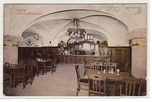 32/61 Ak Leipzig Rathaus Weinausgabe 1912