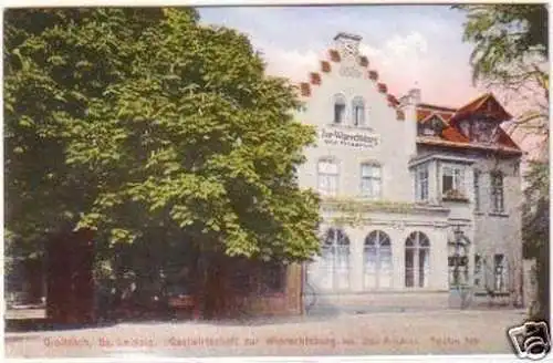 29562 Ak Groitzsch Gasthof zur Wiprechtsburg 1928