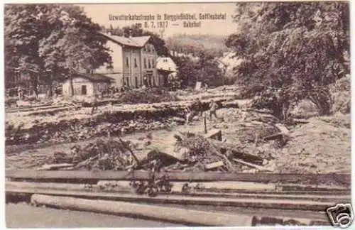 25415 Ak Unwetterkatastrophe in Berggießhübel 8.7.1927