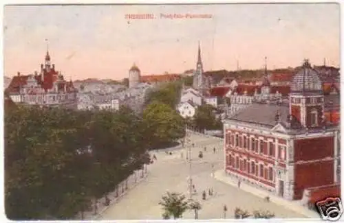 25026 Ak Freiberg Postplatz-Panorama 1923