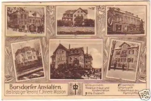 23933 Mehrbild-Ak Borsdorfer Anstalten 1930