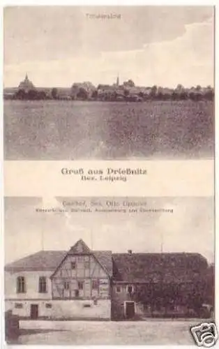 23968 Ak Gruß aus Prießnitz Bez. Leipzig um 1920