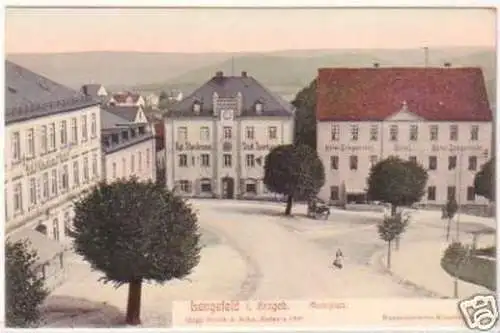 20188 Ak Lengefeld im Erzgeb. Marktplatz um 1910