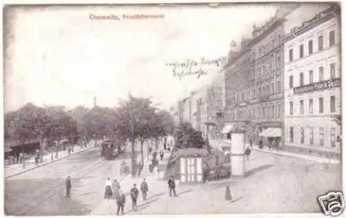 20201 Ak Chemnitz Neustädtermarkt 1909